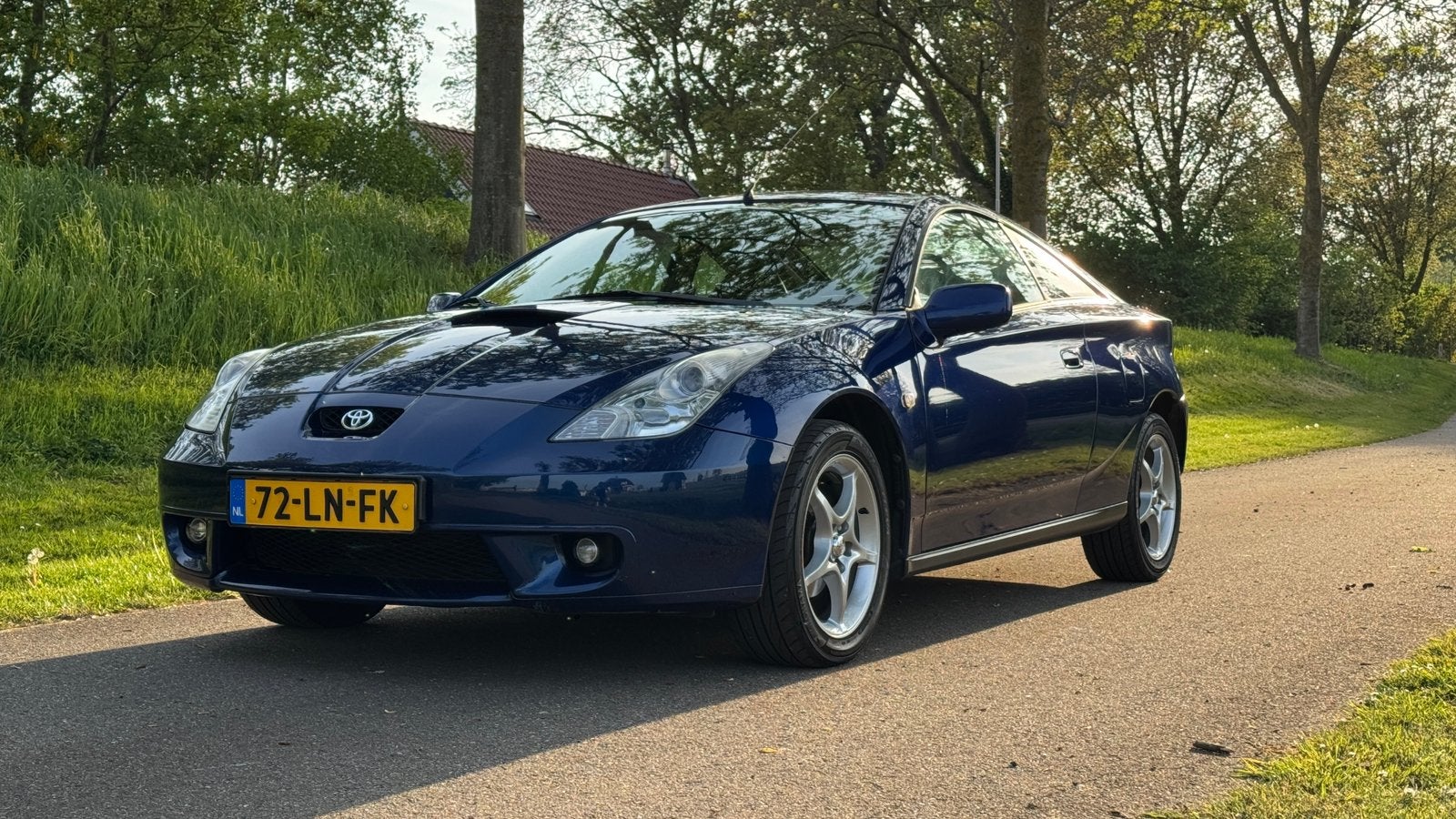 Toyota Celica 1.8 16V Vvti 2003 Blauw | 2e eigenaar, Sound system, 49 €/maand, Origineel Nederlands, 1200 kg