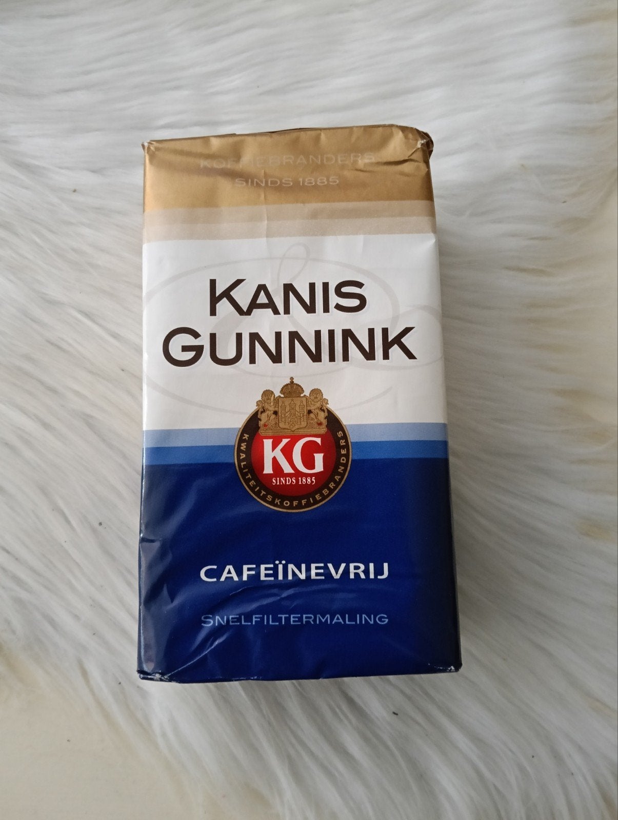 Koffie Kanis Gunnink Cafeïnevrij Snelfiltermaling, Overige modellen, 10 kopjes of meer, Nieuw, Gemalen koffie