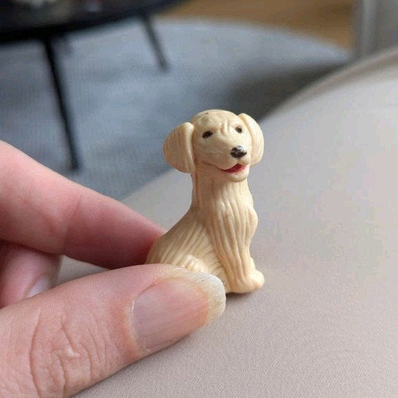 Vintage barbie mattel Golden Retriever poppetje hond, Ophalen of Verzenden, Gebruikt