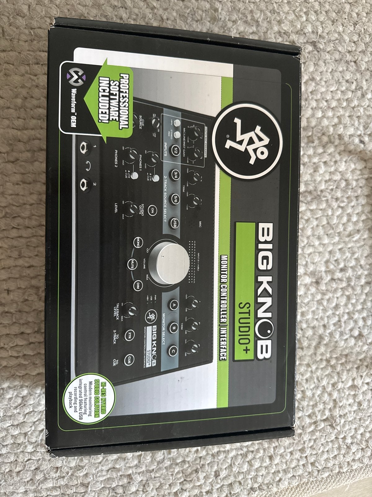 Mackie Big Knob Studio+ Monitor Controller Interface, Ophalen of Verzenden, Nieuw, 5 tot 10 kanalen, Microfooningang