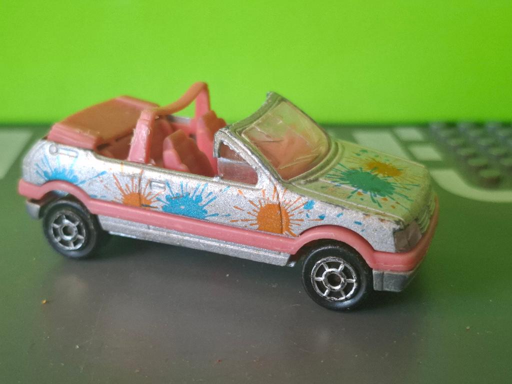 Majorette 281 - Peugeot 205 CTI [zilver] 1/53, Ophalen of Verzenden, Gebruikt, Auto