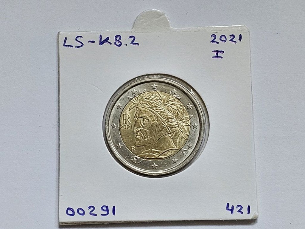 2-euromunt Italië (I) 2021 Koers LS-K8.2, Postzegels en Munten, Munten | Europa | Euromunten, Ophalen of Verzenden, Italië, 2 euro