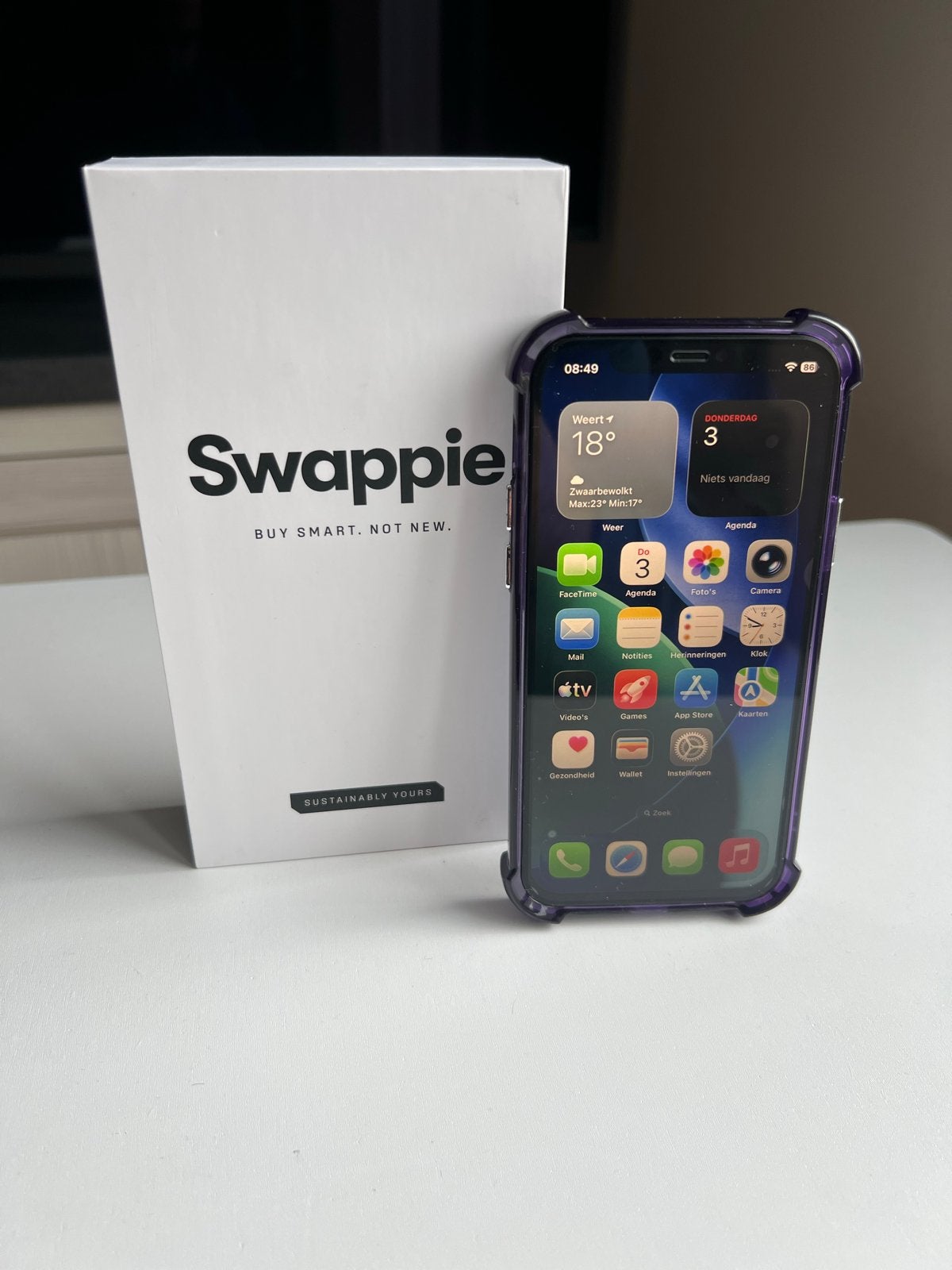 iPhone 12 128GB, Ophalen, 128 GB, Paars, Zo goed als nieuw