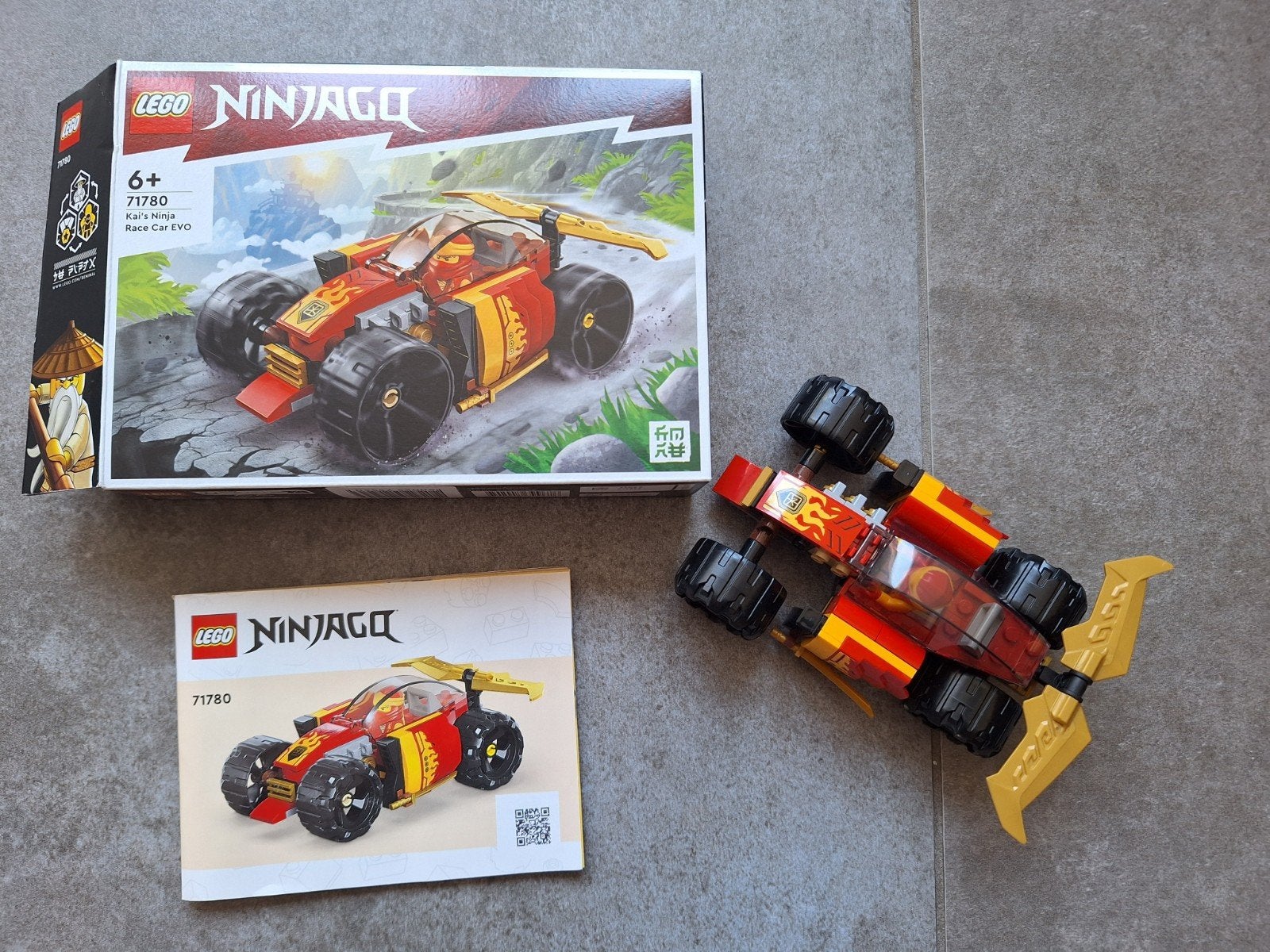 LEGO Ninjago Kai's Ninja Race Car EVO 71780, Compleet, Lego, Ophalen of Verzenden, Zo goed als nieuw