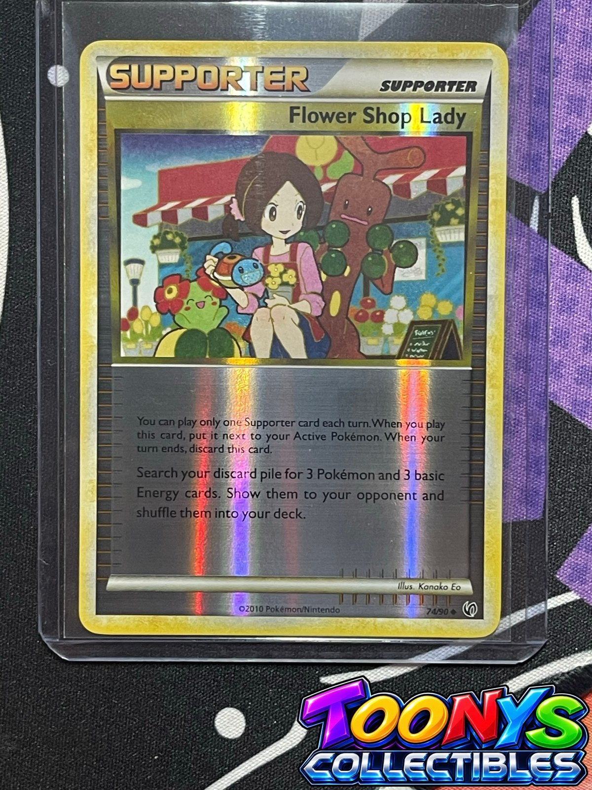 Pokemon TCG - Flower Shop Lady - 74/90 - Reverse, Ophalen of Verzenden, Zo goed als nieuw