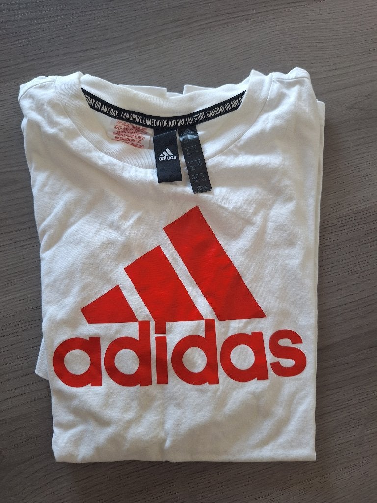 Adidas t-shirt mt. 164, Adidas, Jongen of Meisje, Ophalen of Verzenden, Zo goed als nieuw