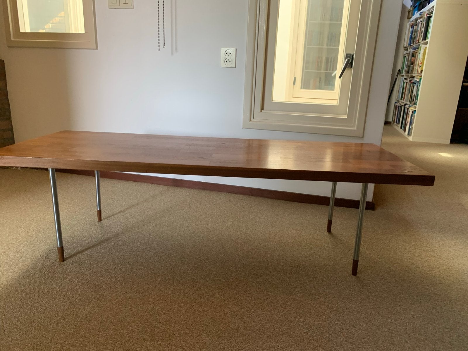 Rudolf B. Glatzel voor Fristho salontafel in teak, Huis en Inrichting, Ophalen, Gebruikt, 100 tot 150 cm, Teakhout