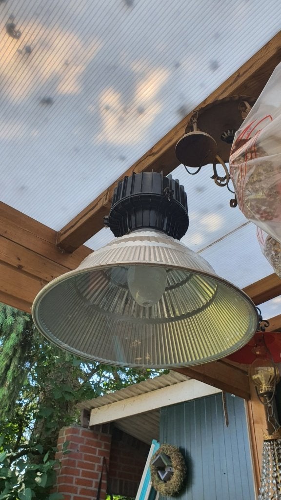 Twee Grote Industriële Fabriek s Lamp Disano Italy Diameter, Huis en Inrichting, Ophalen, Gebruikt