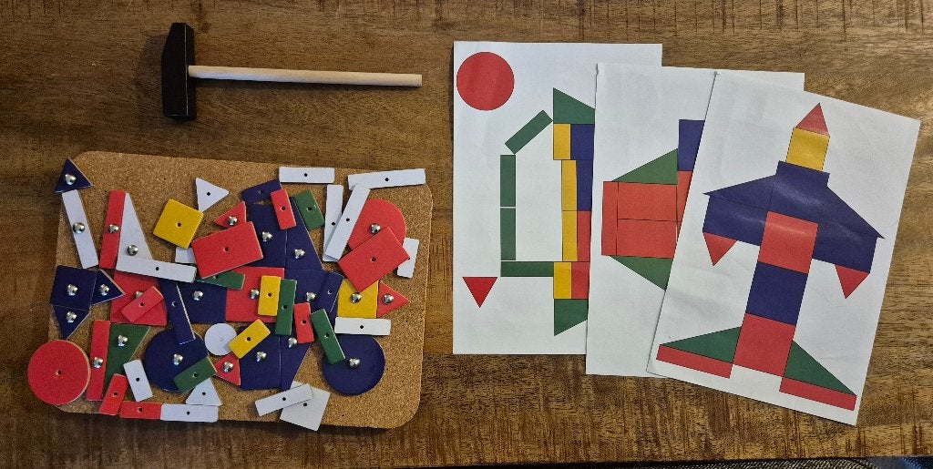 Hamertje tik met voorbeeld, Ophalen of Verzenden, Zo goed als nieuw, Bouwen