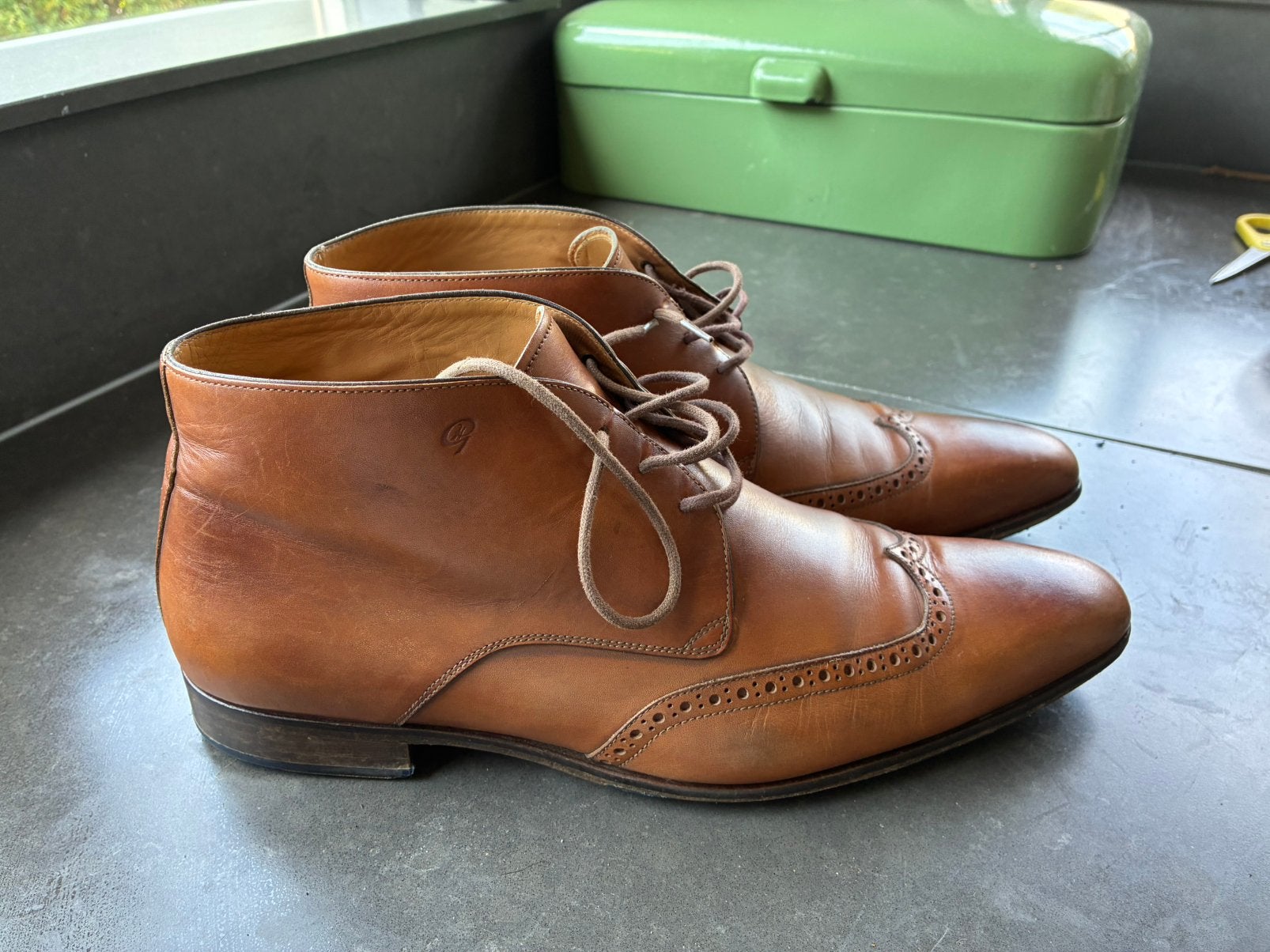 Schoenen Greve 44, Bruin, Ophalen of Verzenden, Gedragen, Veterschoenen