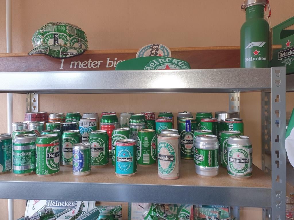 Grote verzameling heineken artikelen, Ophalen, Glas of Glazen, Heineken
