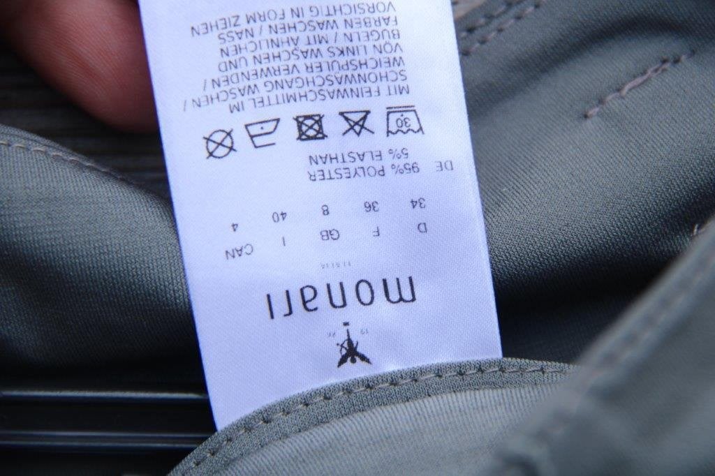 Broek grijs Monari mt 34 Vaste prijs, Monari, Ophalen of Verzenden, Zo goed als nieuw, Maat 34 (XS) of kleiner