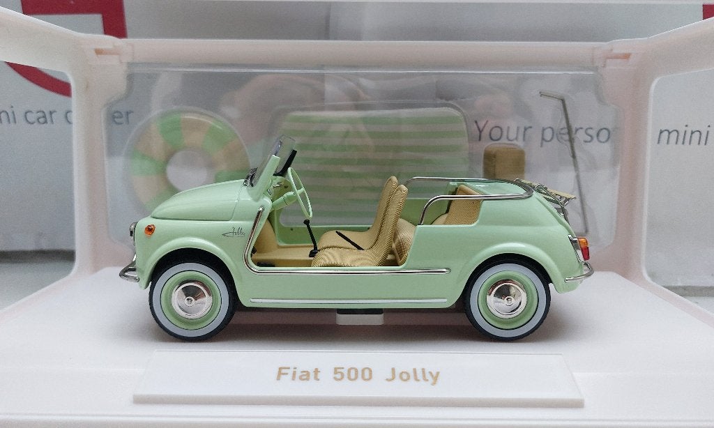 Norev 1:18 Fiat 500 Jolly 1965 groen nieuw in verpakking, Ophalen of Verzenden, Nieuw, Auto, Norev