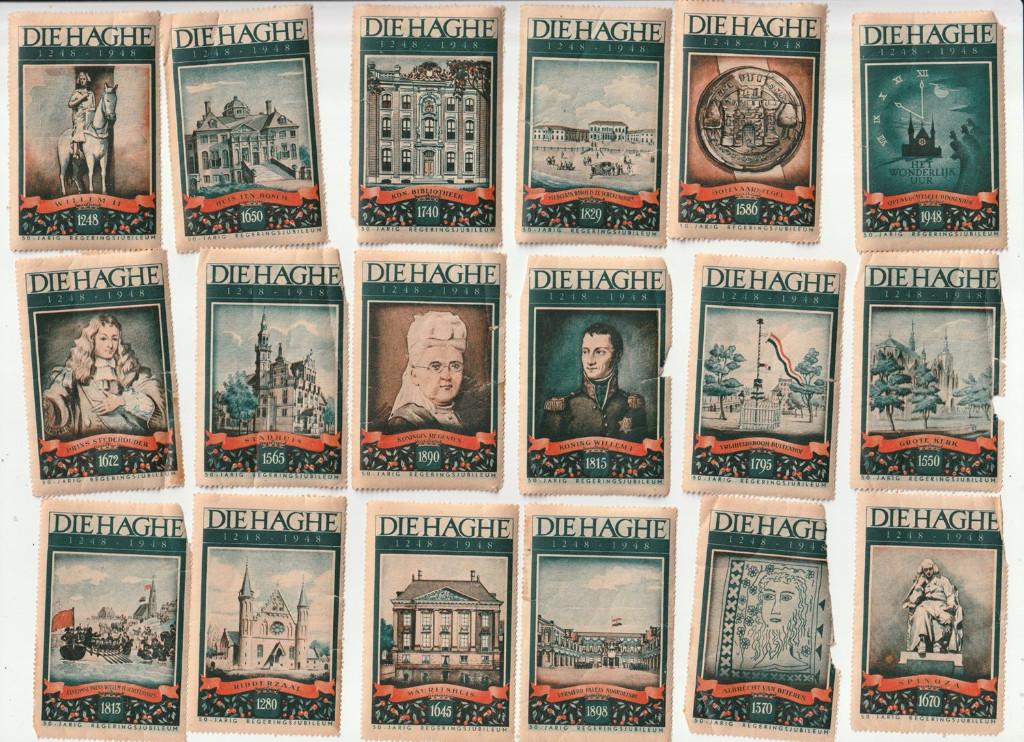 18 wat gehavende sluitzegels Die Haeghe  / historie den Haag, Verzenden