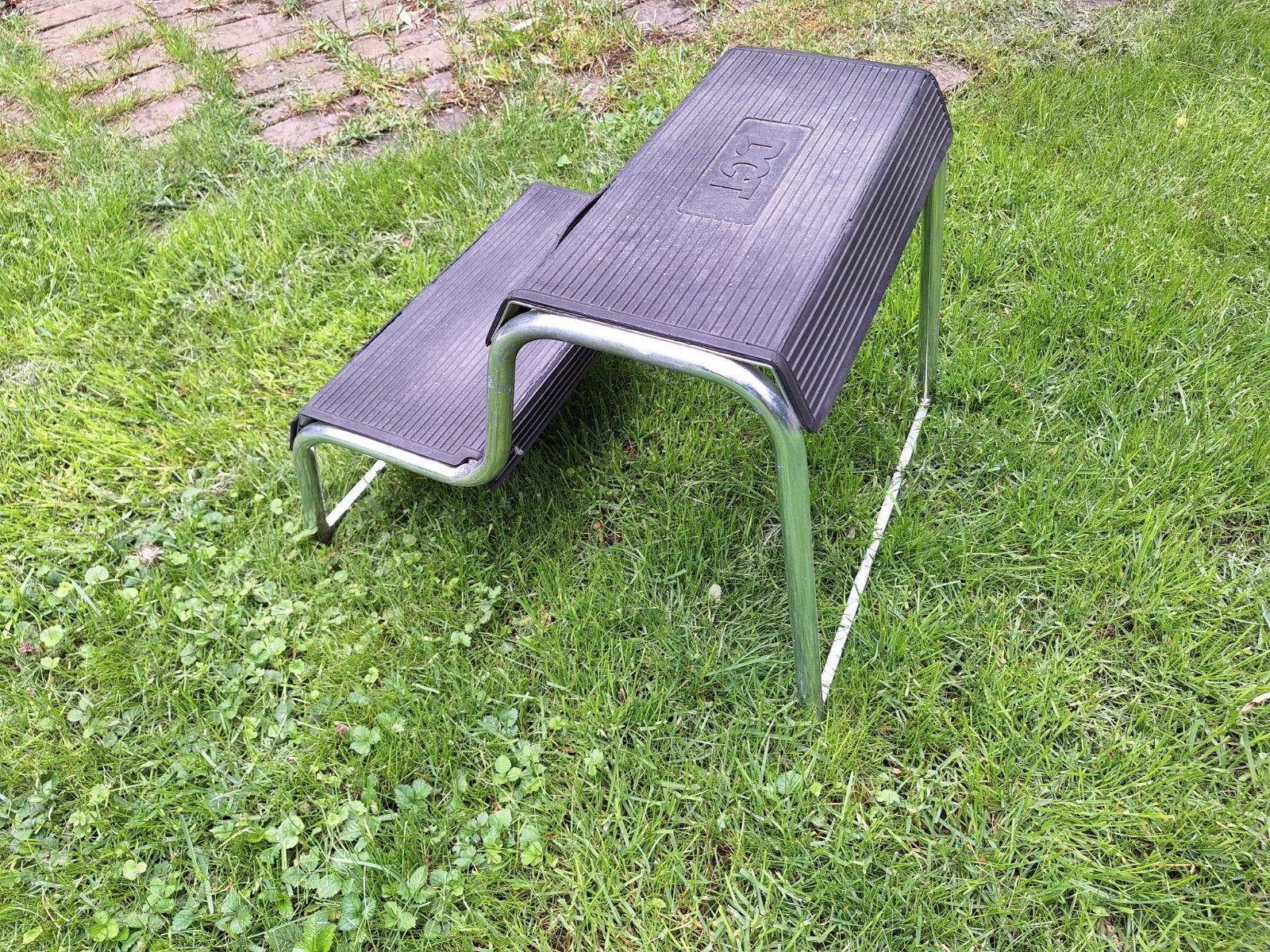 Stevige 2-tredige trap voor camper of caravan, Caravans en Kamperen, Caravan accessoires, Gebruikt, Ophalen