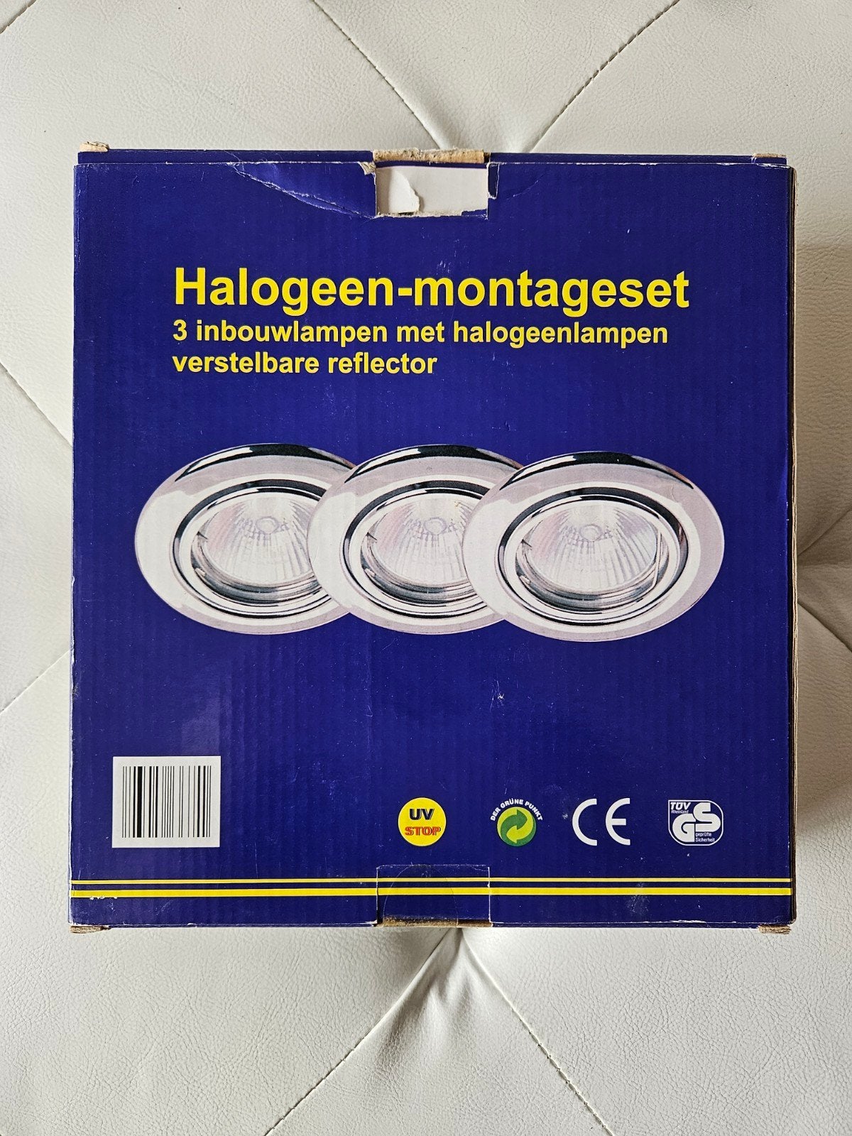 Halogeen montageset met drie inbouwlampen, Halogeen, Verstelbaar, Overige merken, Ophalen of Verzenden