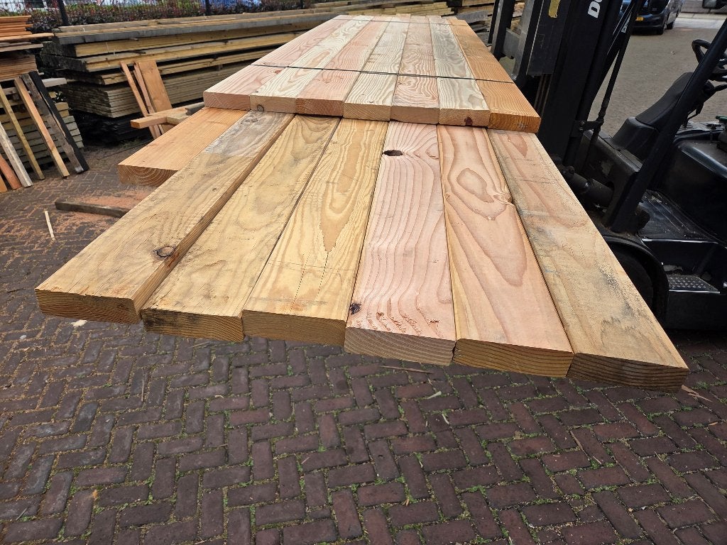 Douglas balken geschaafd 4.5x14.5 cm - nr: TB53, Ophalen, Nieuw, 250 cm of meer, Balken