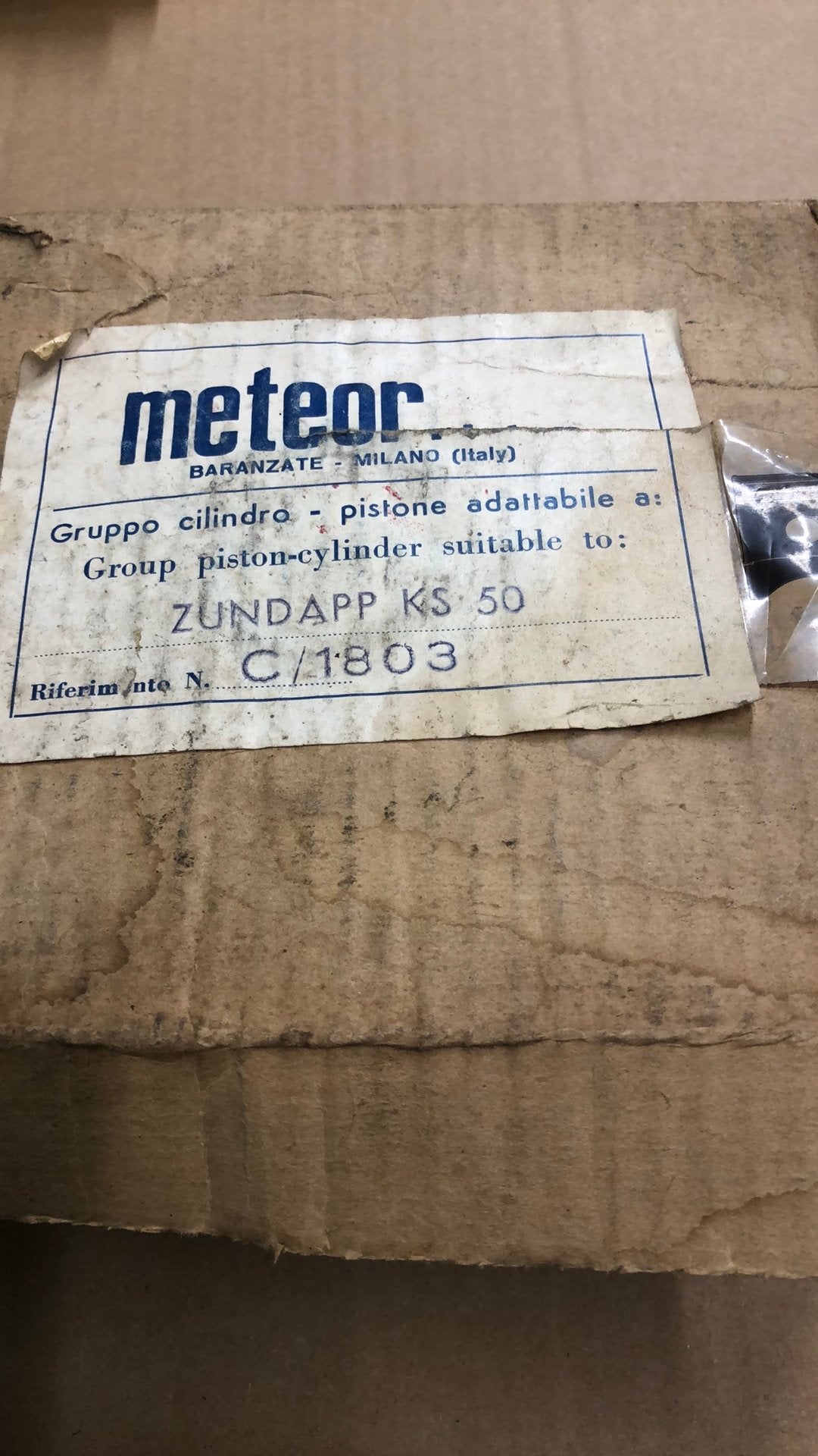 ZUNDAPP CILINDER ORIGINEEL METEOR NOS ,ZEER ZELDZAAM, Ophalen of Verzenden, Nieuw, Cilinder