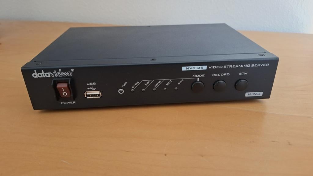 Datavideo NVS-25 video streaming server, Ophalen of Verzenden, Gebruikt, USB 2, Zonder harde schijf
