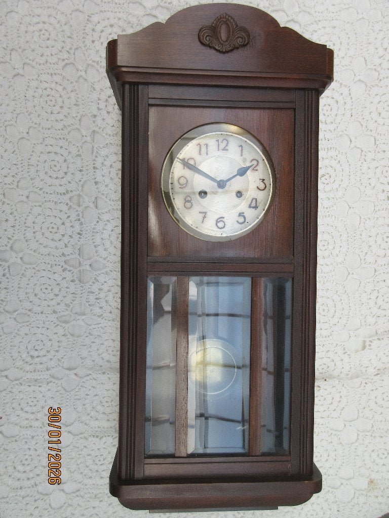 antieke wandklok Regulateur Gustav Becker, Antiek en Kunst, Ophalen