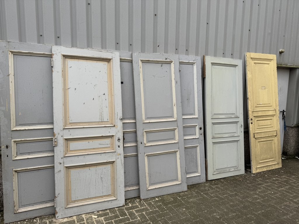 Unieke set antieke paneeldeuren uit 1860, La belle porte, Jurgen.hoogenboezem@gmail.com, 80 tot 100 cm, 215 cm of meer