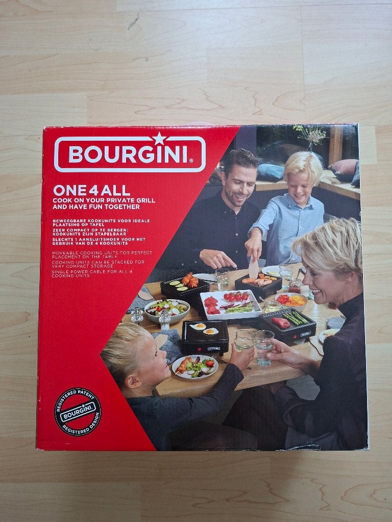 BOURGINI one 4 all gourmetstel, Ophalen, Zo goed als nieuw, Minder dan 4 personen