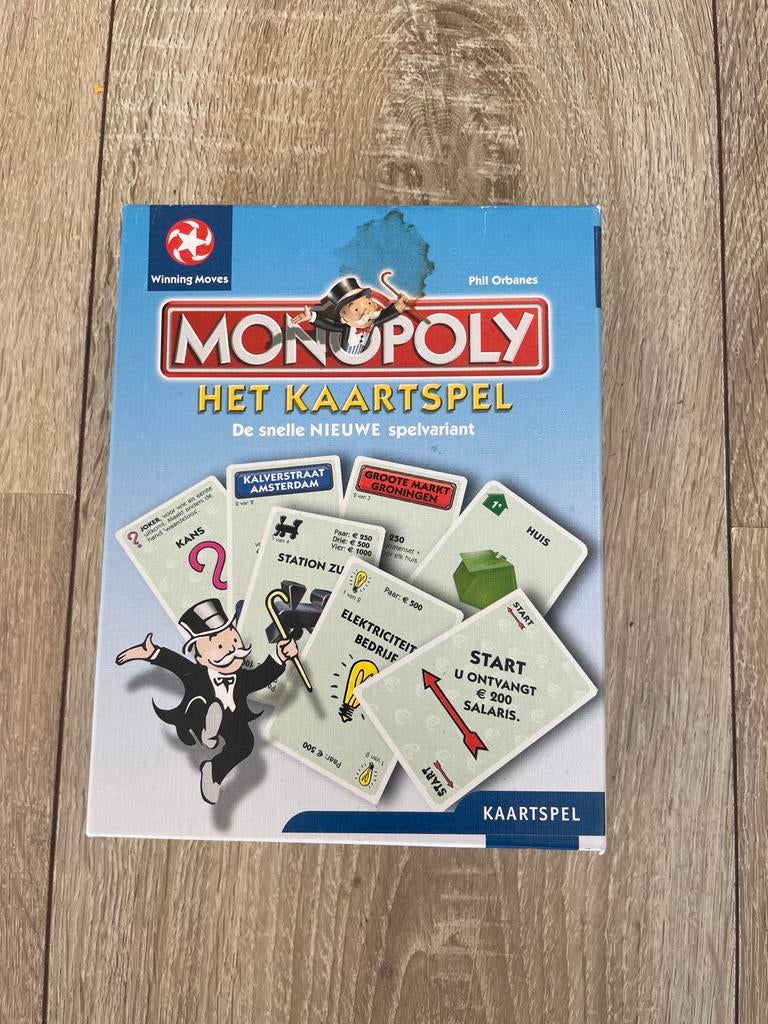Monopoly Het Kaartspel - De snelle NIEUWE spelvariant, Een of twee spelers, Ophalen of Verzenden, Zo goed als nieuw