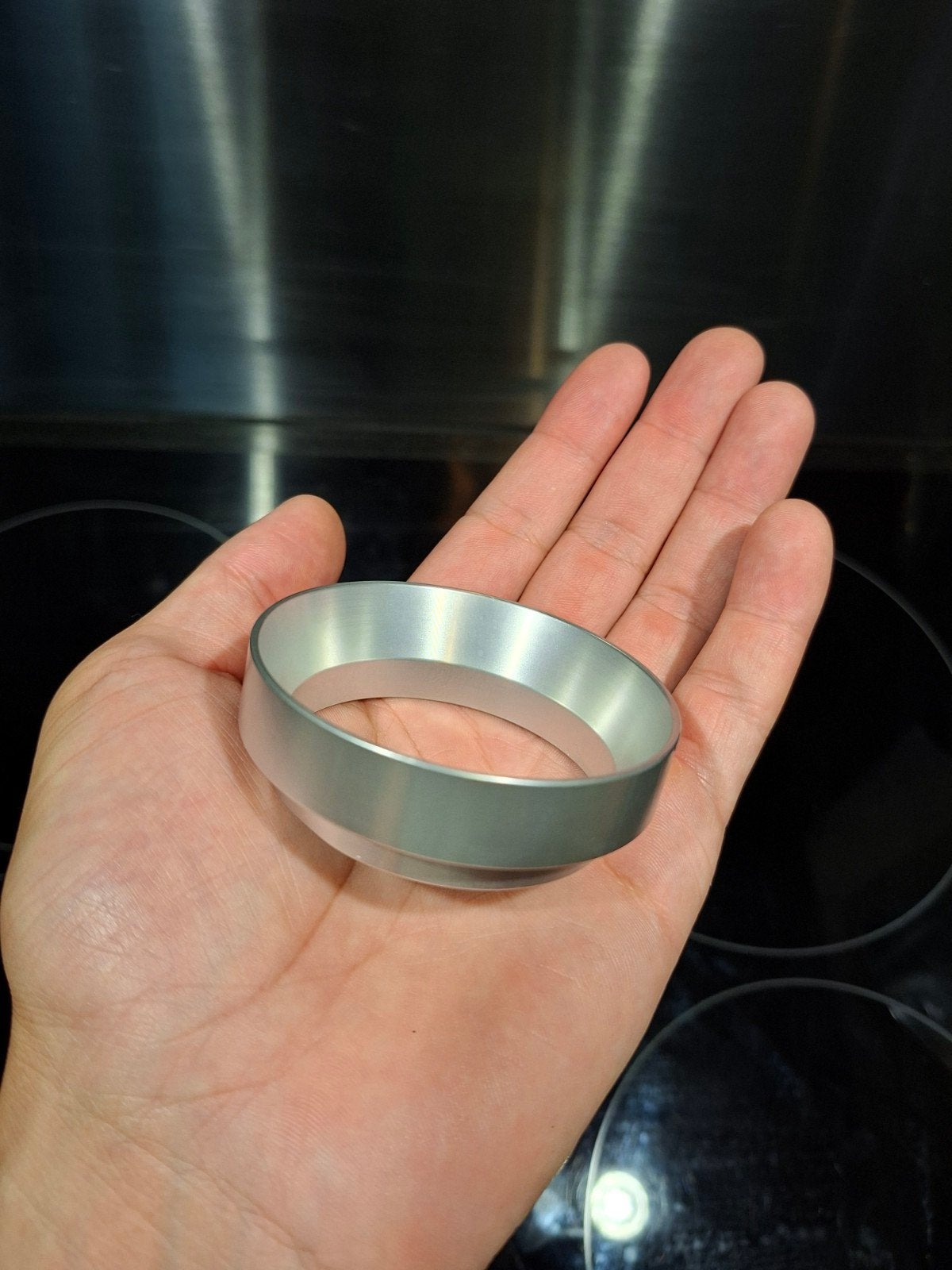 Doseerring 58mm voor espressomachine, Ophalen of Verzenden, Zo goed als nieuw, Barista-accessoire