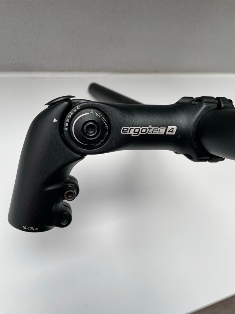 Ergotec 4 stuurpen met op maat gemaakt stuur, Fietsen en Brommers, Fietsonderdelen, Gebruikt, Stuur, Ophalen of Verzenden, Aluminium