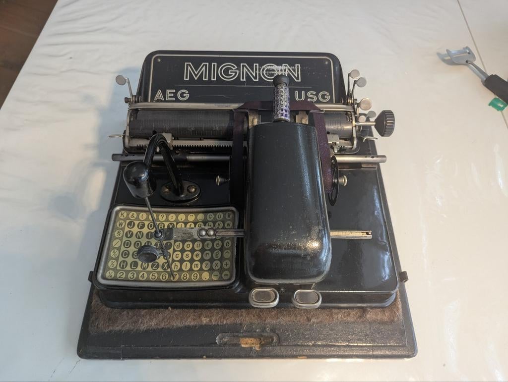 Zeldzame AEG Mignon typmachine, Diversen, Typemachines, Ophalen, Gebruikt