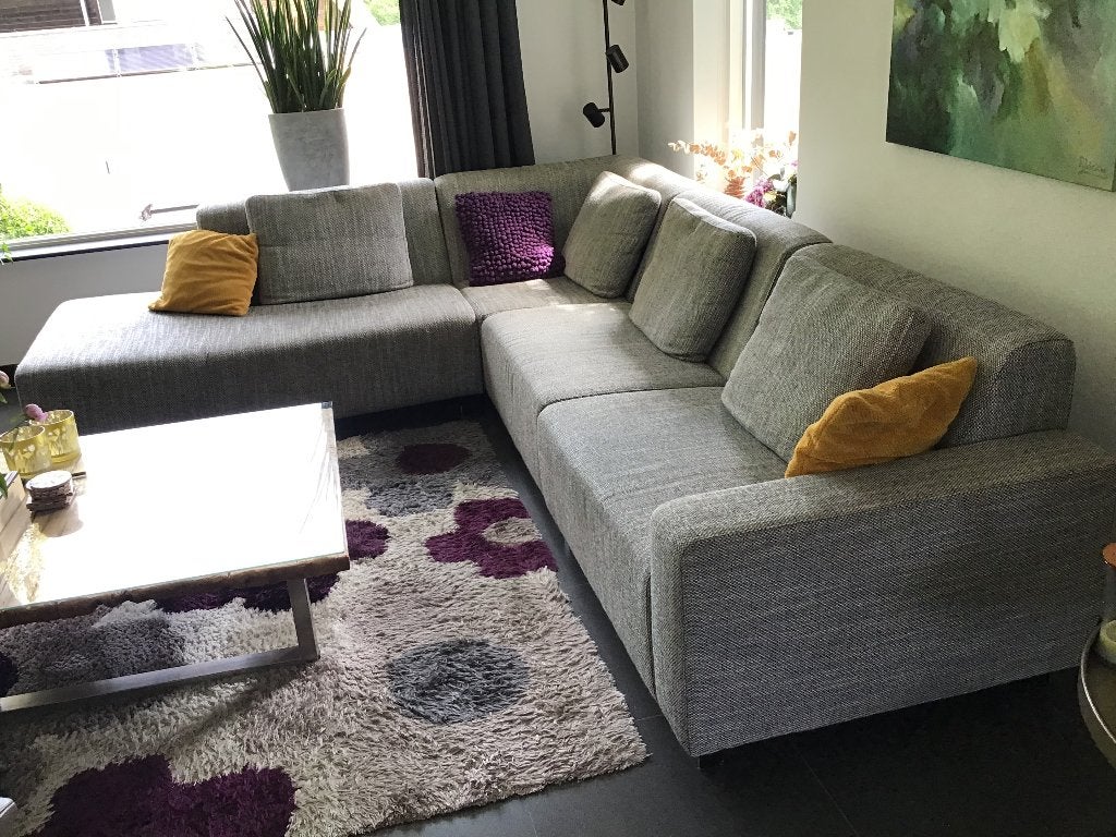 Hoekbank van Goossens, Huis en Inrichting, Banken | Bankstellen, Ophalen, Gebruikt, 100 tot 125 cm, Hoekbank