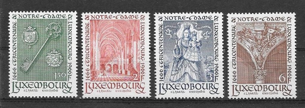 Luxemburg 1966 Notre Dame, Postzegels en Munten, Verzenden, Overige landen, Postfris