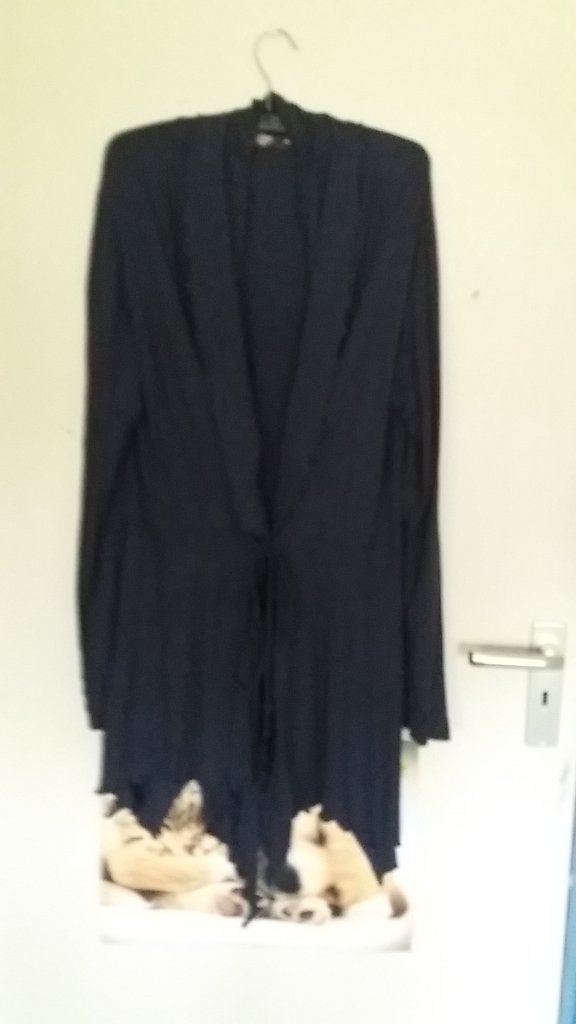 Een raf-blauw driekwart vest met ongelijke onderkant., Kleding | Dames, Enjoy., Blauw, Maat 46/48 (XL) of groter, Ophalen of Verzenden