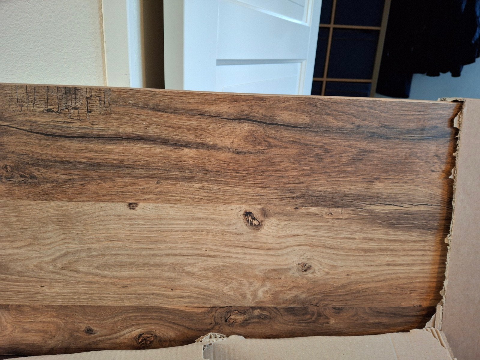CANDO WERK/KEUKENBLAD RUSTIEK EIKEN, Doe-het-zelf en Verbouw, Ophalen, 25 tot 50 mm, Eiken, Nieuw
