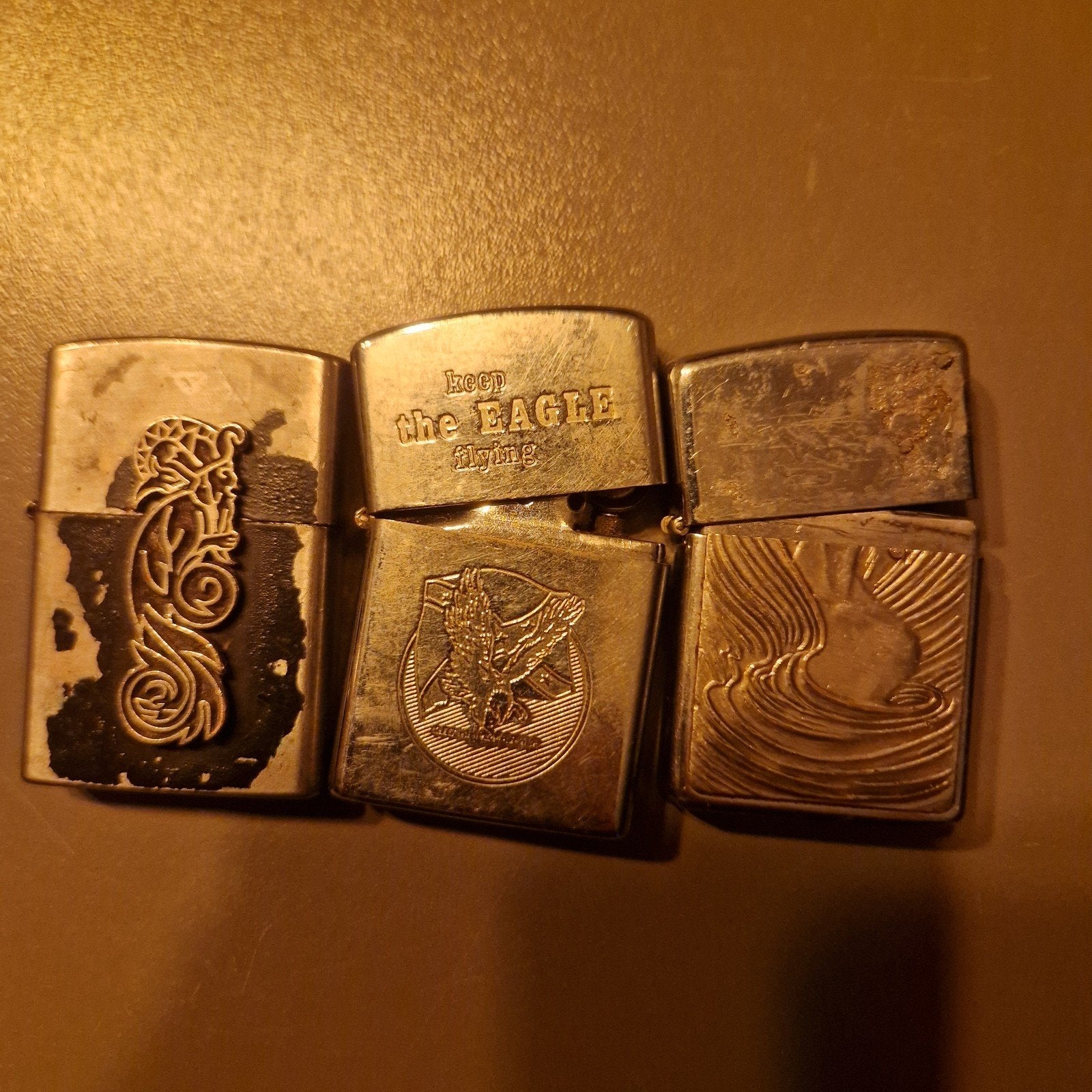 3x Vintage Aanstekers - Opknappers voor de Liefhebber, Ophalen of Verzenden, Gebruikt, Aansteker