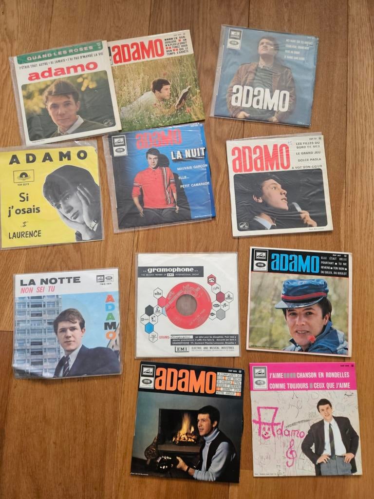 Adamo singles, Cd's en Dvd's, 6 singles of meer, Ophalen of Verzenden, Gebruikt, Overige genres