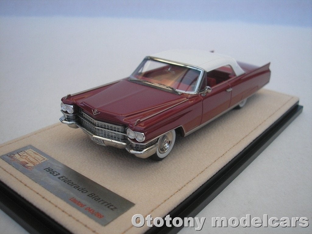 Cadillac Eldorado Biarritz 1963 Rood Metallic 1/43 GLM STM, Ophalen of Verzenden, Nieuw, Auto, Overige merken