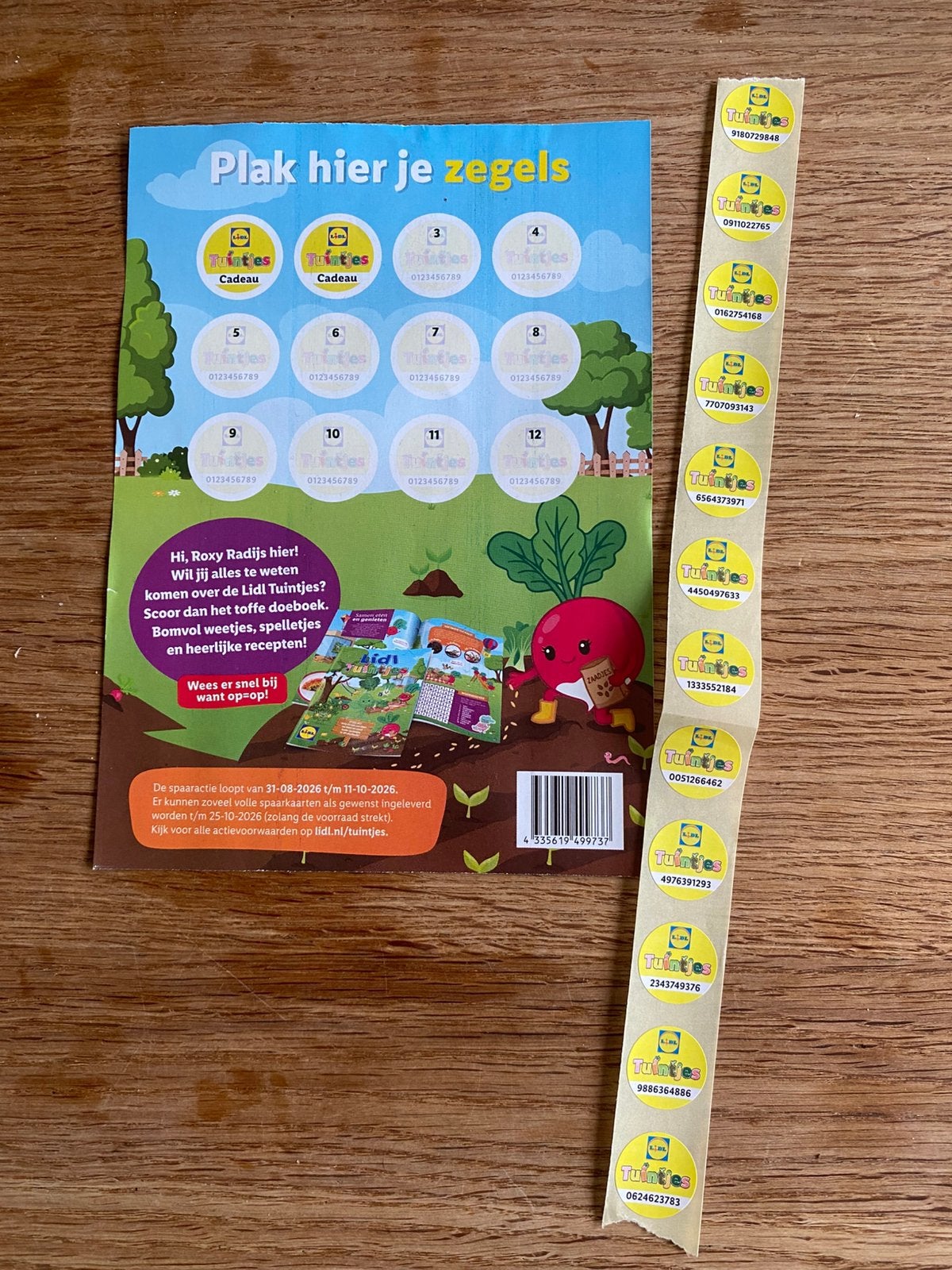 12 zegels Lidl tuintjes, Lidl, Ophalen of Verzenden