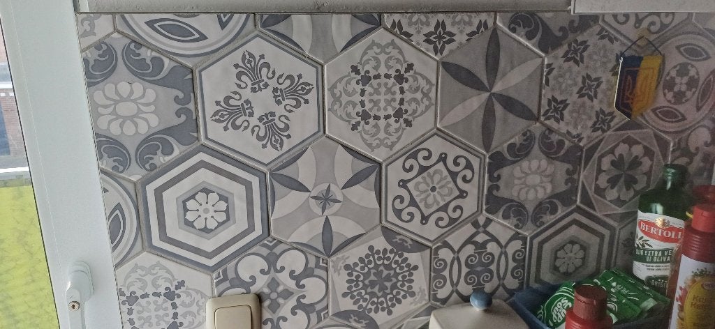 wandtegels hexagon decoratief CIFRE 111 stuks a 3,4m2, Ophalen, Nieuw, Minder dan 20 cm, Minder dan 20 cm