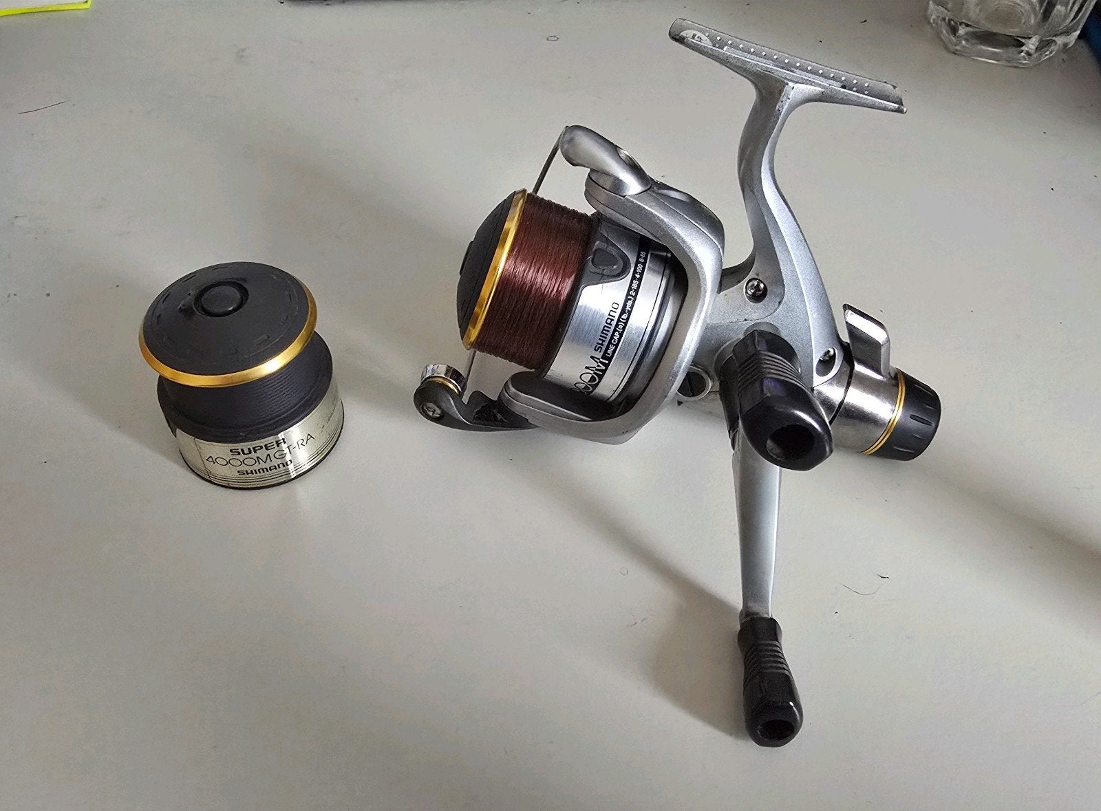 shimano super gtm 4000, Ophalen of Verzenden, Gebruikt, Molen