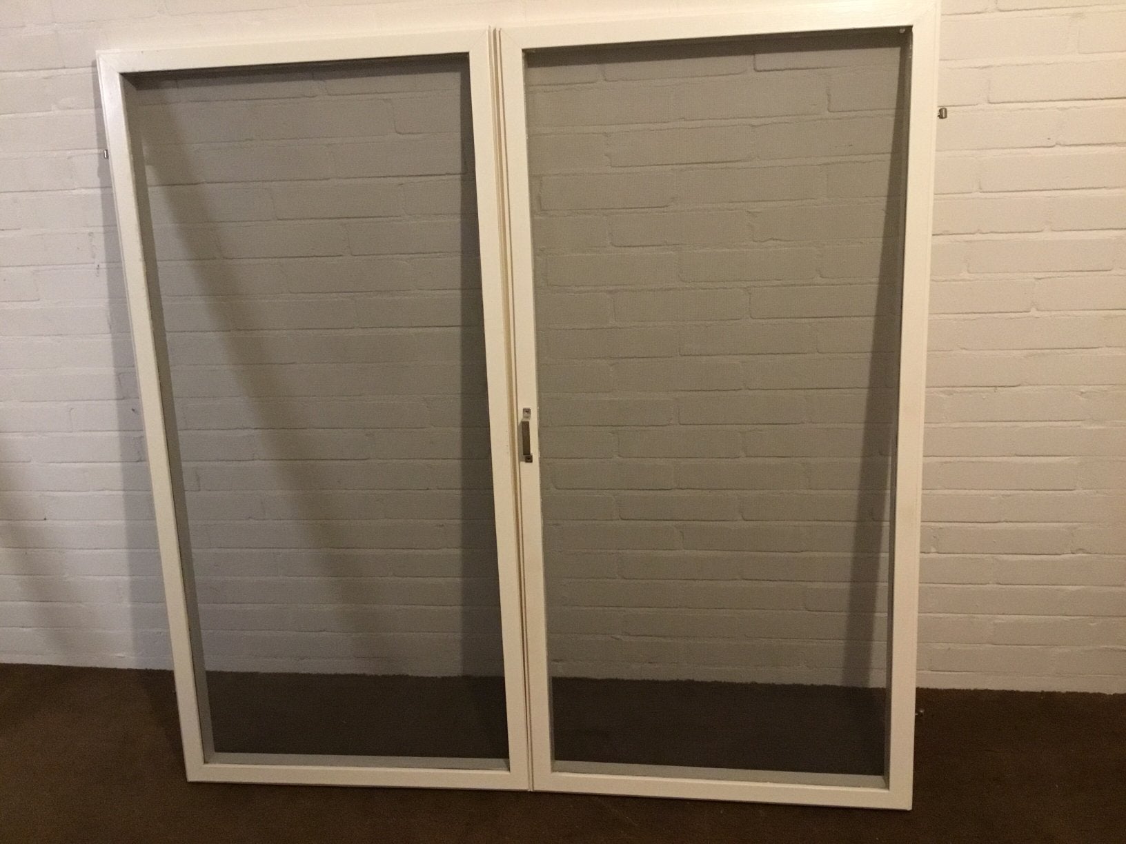 Raamhorren  (hardhout Meranti), Ophalen, Zo goed als nieuw, Buitendeur, 200 tot 215 cm