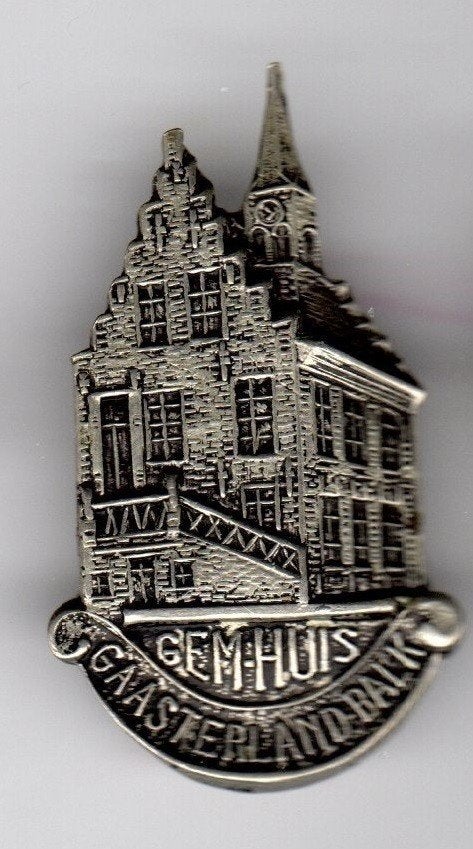 BROCHE GEMEENTEHUIS GAASTERLAND BALK (A1), Ophalen of Verzenden, Gebruikt, Overige onderwerpen
