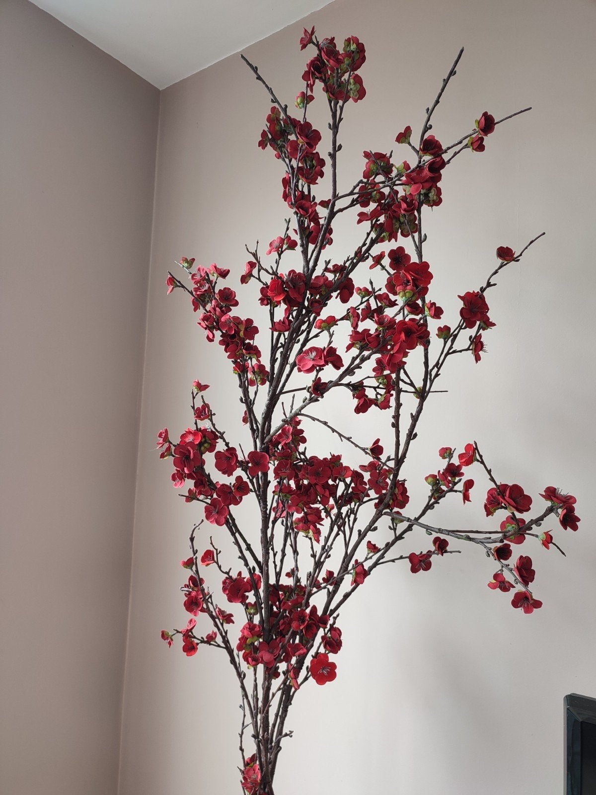 Kunstbloemen (3), Huis en Inrichting, Woonaccessoires | Kunstplanten en Kunstbloemen, Ophalen, Gebruikt, 140 cm, Kunststof