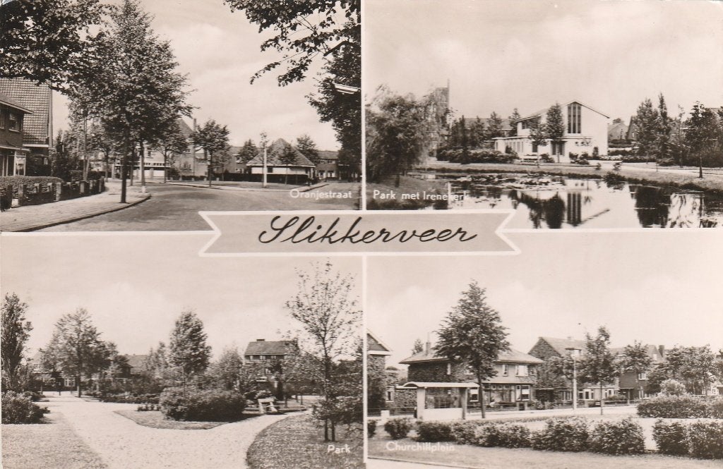 slikkerveer-stellendam-hulsberg-sommelsdijk-vlaardingen, Ophalen of Verzenden, 1940 tot 1960, Gelopen, Zuid-Holland