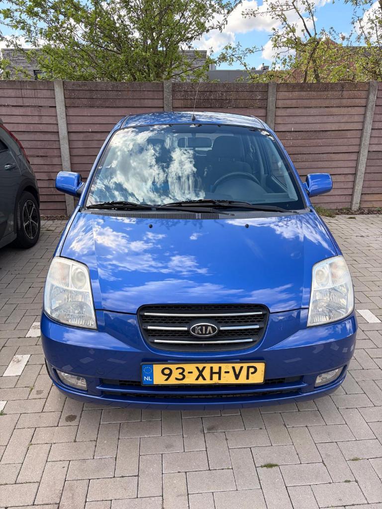 Kia Picanto 1.0 LX 2007 Blauw 199.673km, Voorwielaandrijving, Stof, 61 pk, Origineel Nederlands