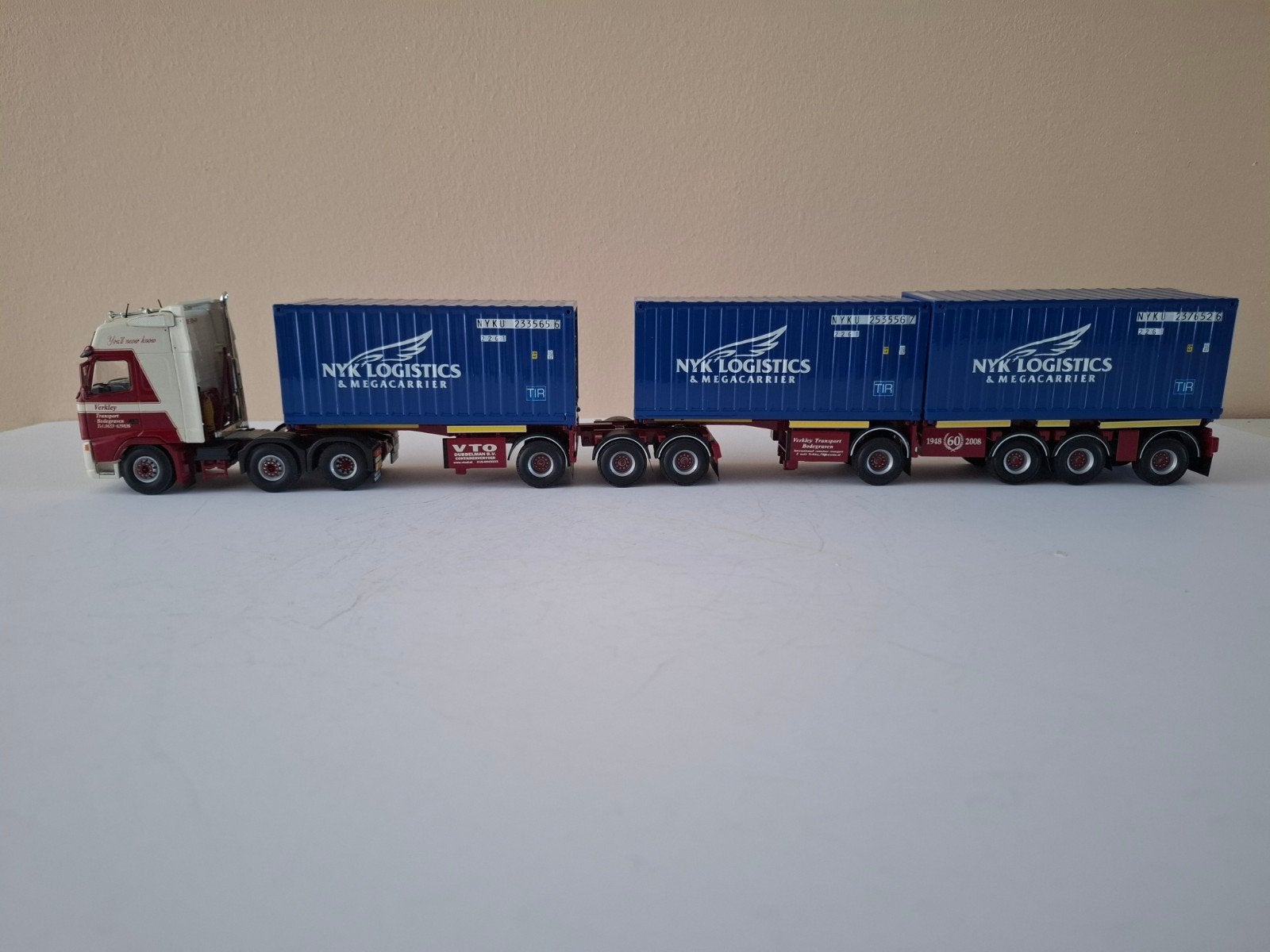 Volvo FH met container LCV van Verkleij transport Bodegraven, Ophalen of Verzenden, Nieuw, Bus of Vrachtwagen, Tekno