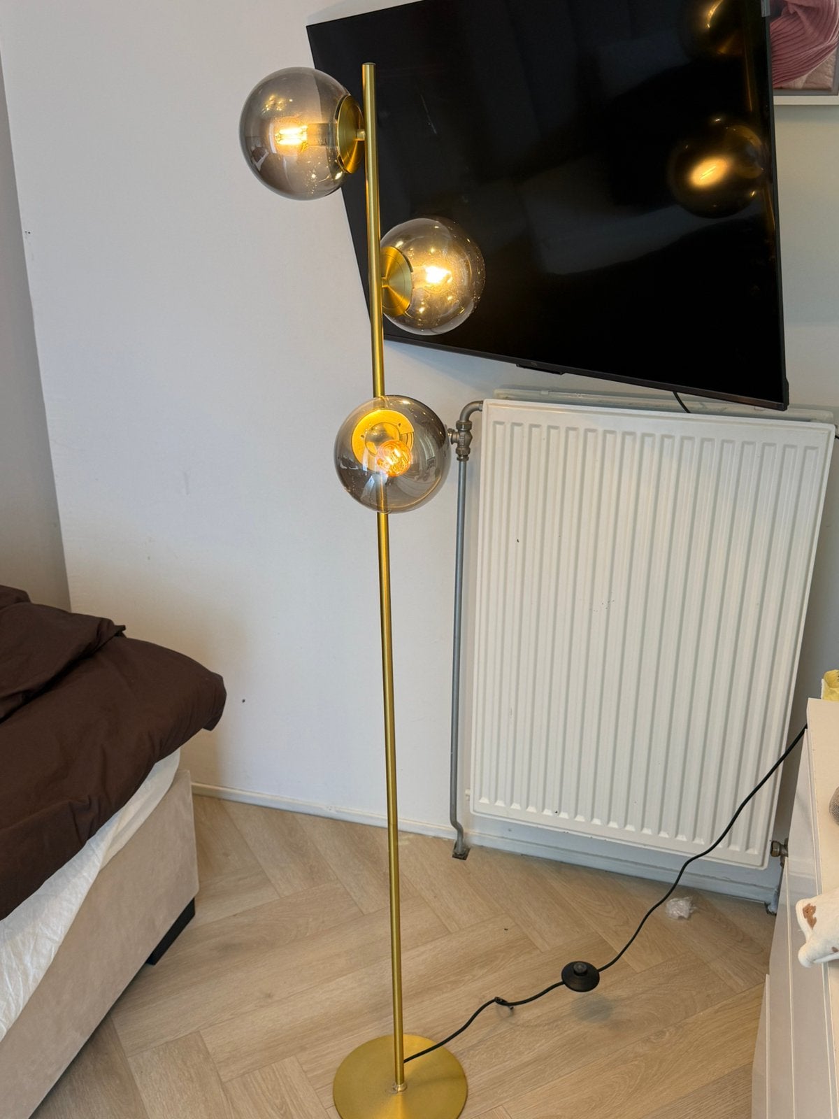 Gouden lamp, Ophalen, Zo goed als nieuw, Minder dan 100 cm