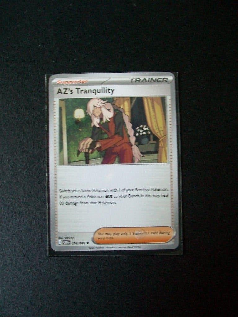 2978: Nieuwe Pokemon Kaart Trainer AZ's TRANQUILITY 076/086, Verzenden, Nieuw, Losse kaart