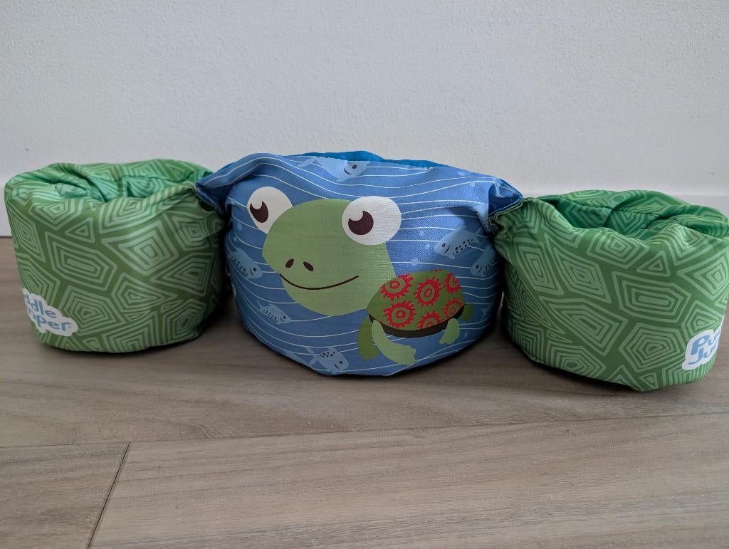 Puddle jumper turtle / schildpad zwembandje - 15-30 kg, Kinderen en Baby's, Jongen of Meisje, One size, Ophalen of Verzenden, Zo goed als nieuw