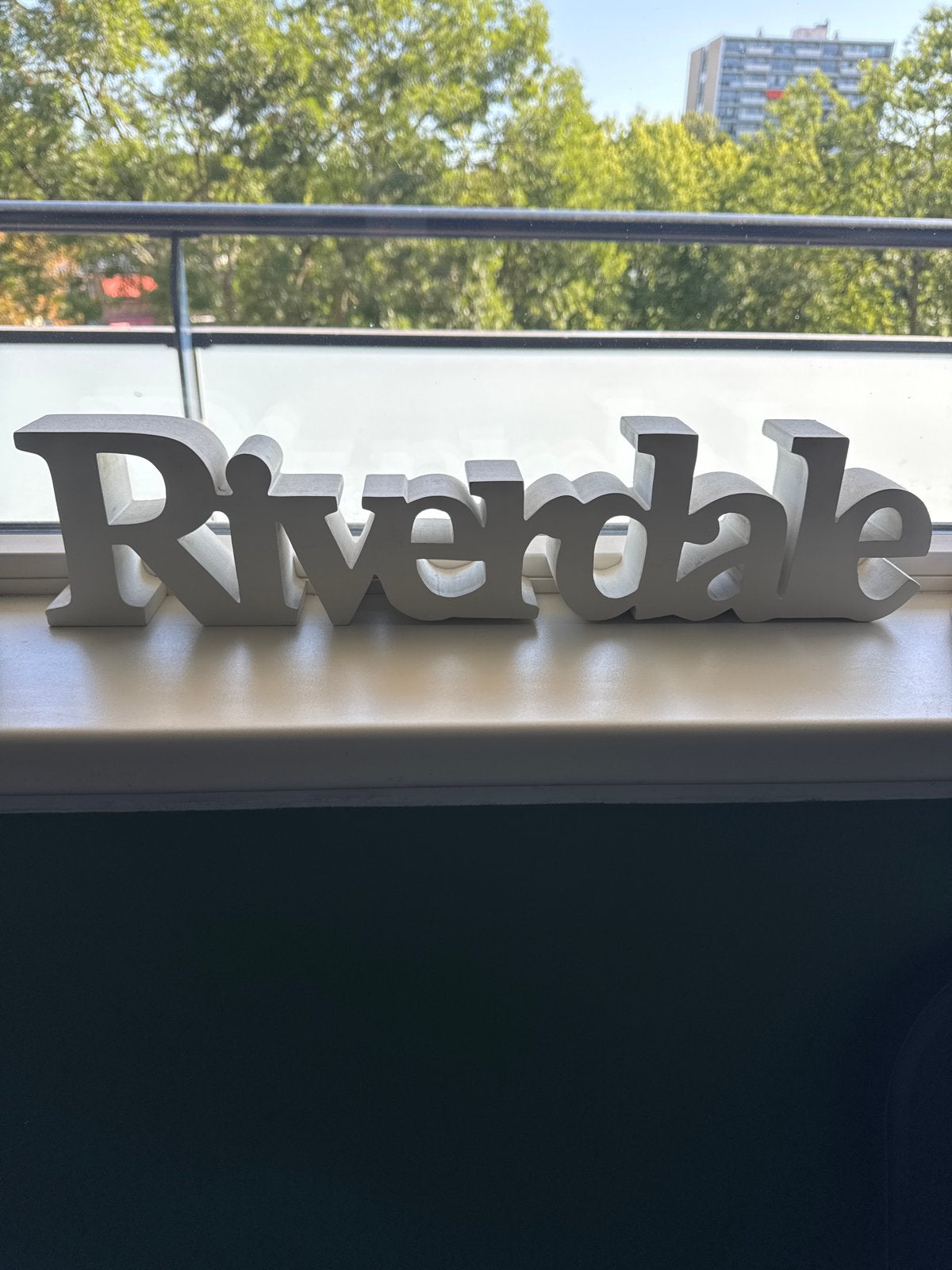 Riverdale decoratie letters, Ophalen, Overige materialen, Zo goed als nieuw, Modern
